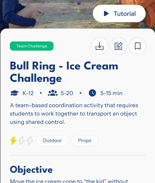 Updated activity detail controls condensed in the header