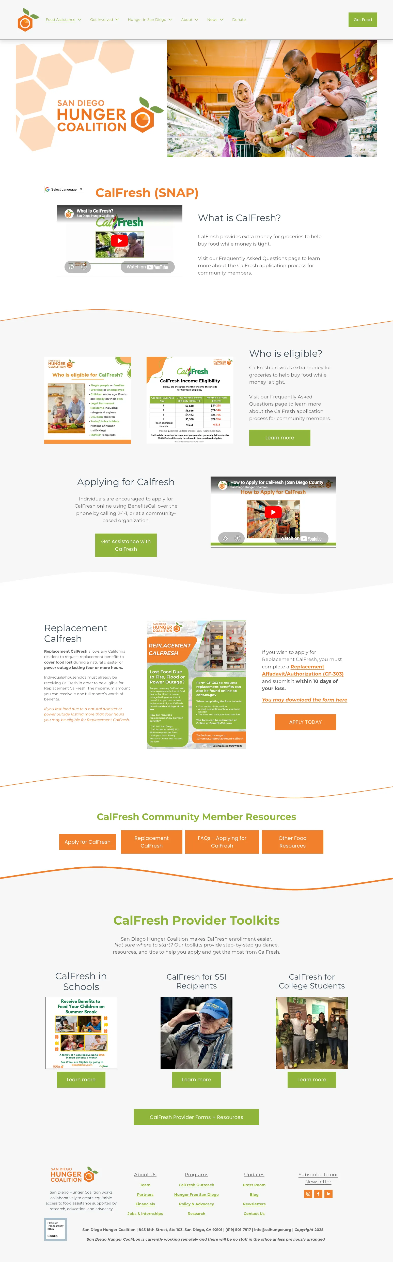 CalFresh program page