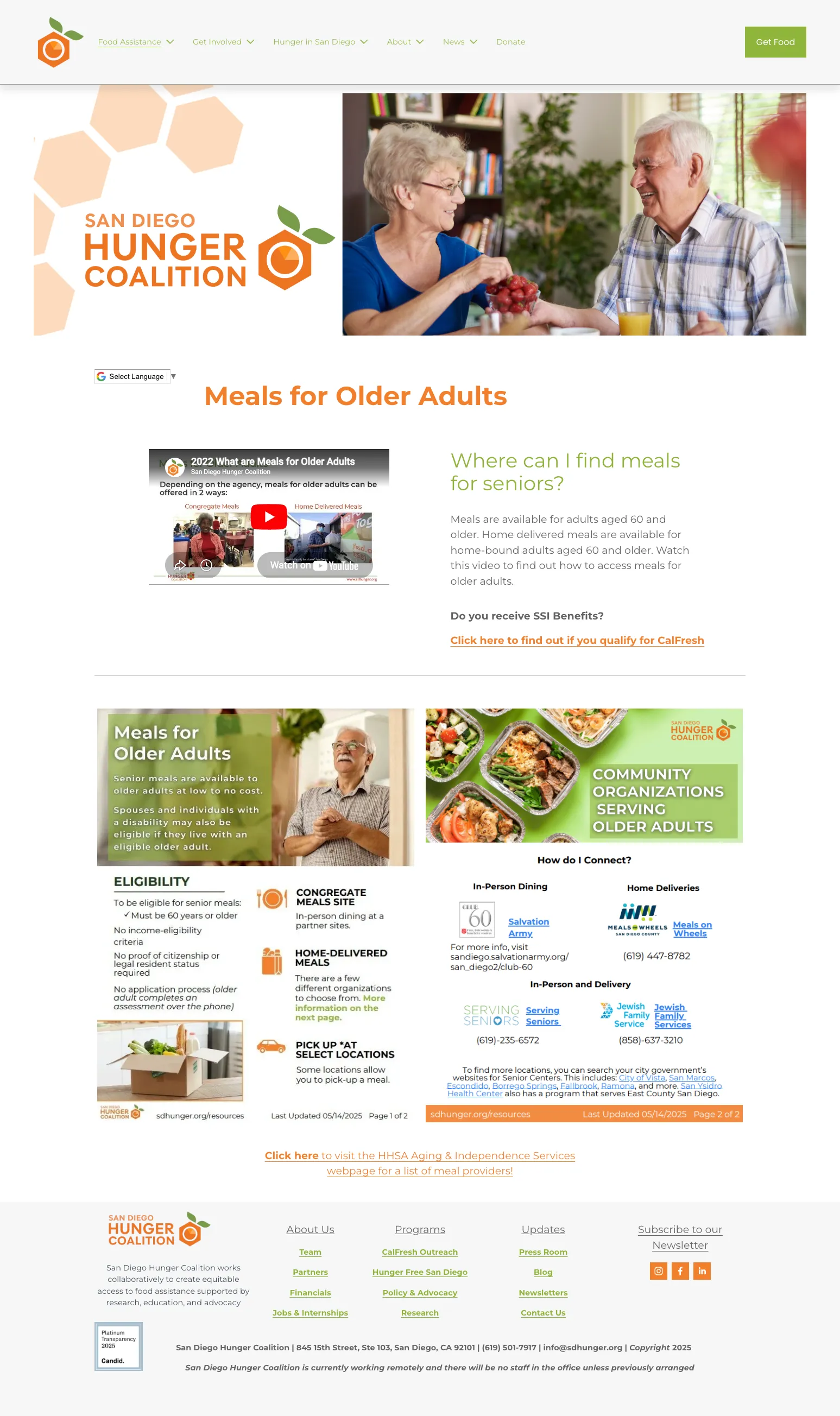 Elders program page
